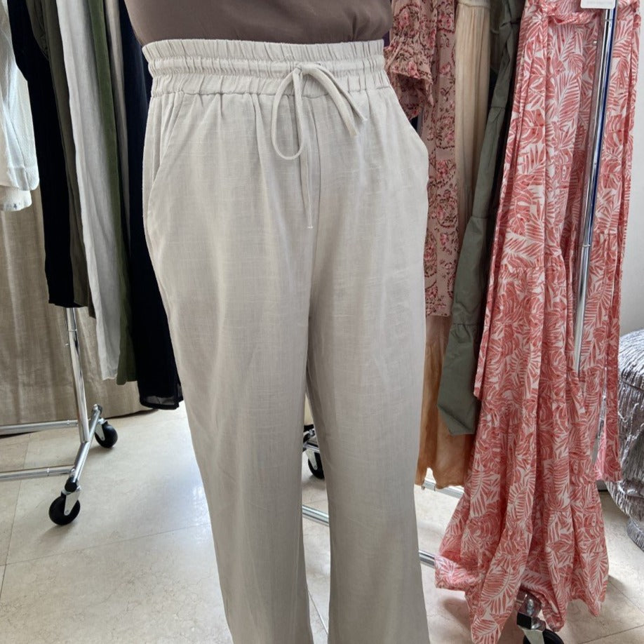 High Waist Linen Pants