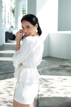 Load image into Gallery viewer, White Ruffle Blouse
