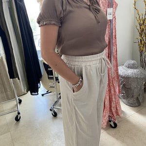 High Waist Linen Pants