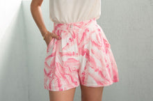 Load image into Gallery viewer, Pink Palm Print Shorts
