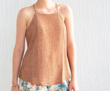 Load image into Gallery viewer, Dotted Halter Sleeve Top
