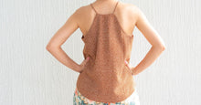 Load image into Gallery viewer, Dotted Halter Sleeve Top
