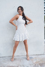 Load image into Gallery viewer, Iva Polka Dot Halter Dress
