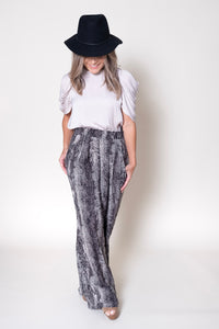 Snake Skin Print Pants