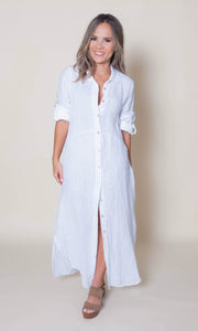 Lily Linen Shirt Dress