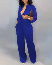 Load image into Gallery viewer, Solid Buttoned Pocket Cargo Jumpsuit
