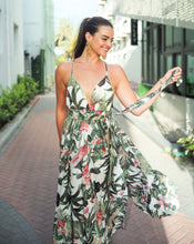 Load image into Gallery viewer, Tropical Print Cindi Maxi Dress
