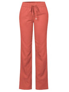 Cinnamon Drawstring Linen Pants