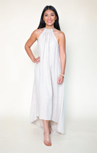 Mara Halter Linen Dress