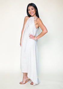 Mara Halter Linen Dress