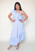 Load image into Gallery viewer, One Shoulder Ruffle Dress
