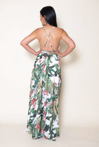 Cindy Tropical Maxi Dress