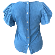 Load image into Gallery viewer, Denim Ruffle Top
