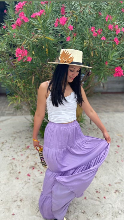 Purple Boho Skirt