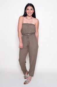 Strapless Crop Top & Pant Set