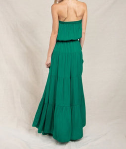 Emerald Strapless Yarel Dress