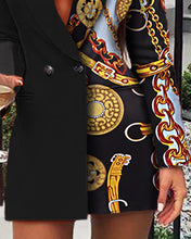 Load image into Gallery viewer, Chain Print Long Sleeve Blazer
