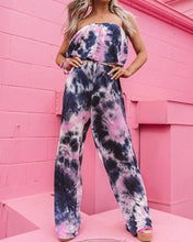 Load image into Gallery viewer, Strapless Tie Dye Jumpsuit 
