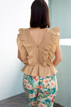 Load image into Gallery viewer, Cafe Ruffle Blouse
