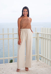 Wide Leg Linen Pants