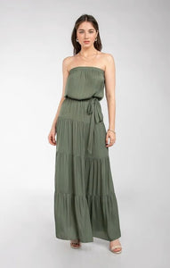 Olive Strapless Yarel Dress